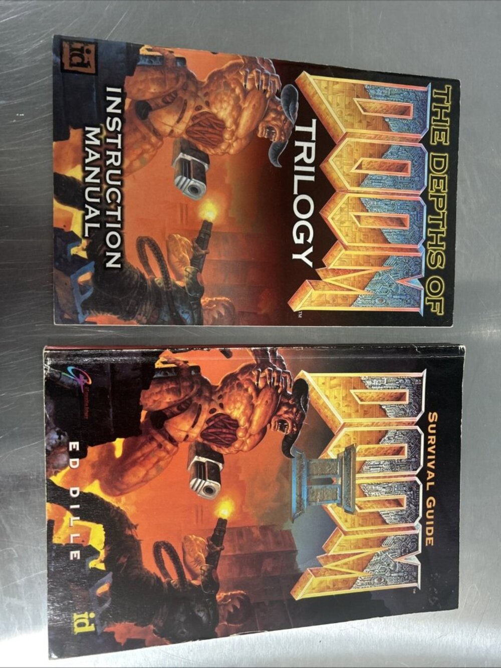 Doom II 2 Official Game Strategy + The Depths of Doom Trilogy Instruction Manual